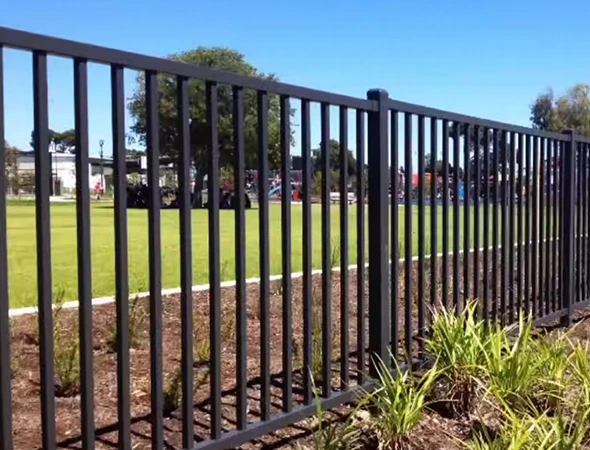 Bent Steel Fence Rail Repair