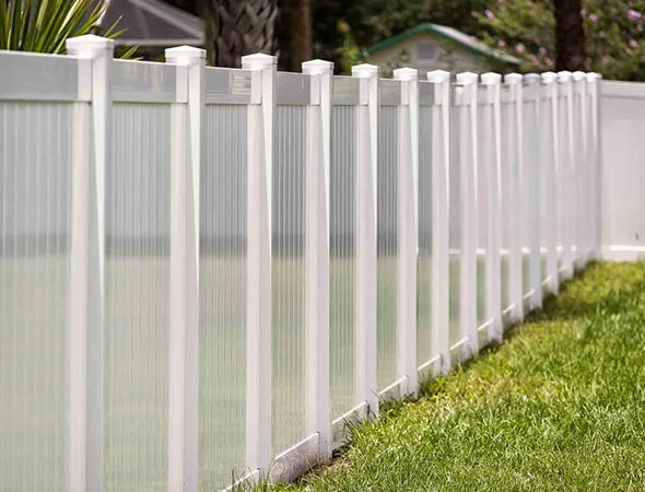 Damaged Vinyl Fence Rail Repair